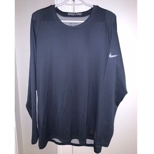 Nike - Dri-Fit Long Sleeve Grey Top